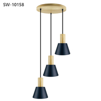Lampe suspendue nordique E27, style nordique, LED moderne, lampe suspendue à anneau LED moderne pour salle à manger