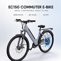Vélo électrique EC150 US Stock 350w 48v 10.4ah 7 vitesses pour adulte