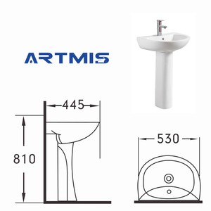 Vente en gros, chine, lavabos à shampoing, trou unique, forme ronde, lavabo à main - Product Image 6