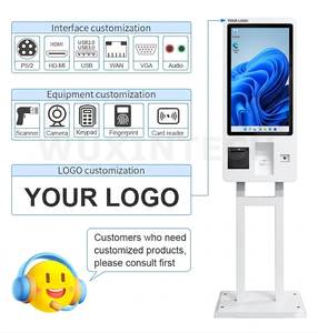 Kiosque <span class=keywords><strong>d</strong></span>'information en libre-service de 27 pouces avec lecteur <span class=keywords><strong>d</strong></span>'empreintes digitales et scanner de passeport - Product Image 5
