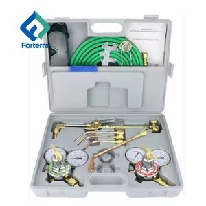 Kit de Herramientas de Soldador Portátil para Oxi-Soldadura Fuerte con Soplete de Oxígeno y Acetileno para Soldadura y Corte de Gas - Product Image 1