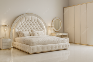 Ensemble de meubles de chambre à coucher modernes de luxe en bois massif Matoezzi avec fonctionnalités convertibles et réglables, lit king size, garantie de 5 ans - Product Image 4
