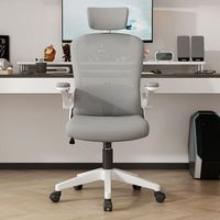 Chaise de bureau confortable de style coréen, chaise de bureau ergonomique avec dossier en maille, chaise pivotante pour le bureau