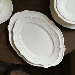 Customized Embossed Pattern Pure White Wedding Party Ceramic <b>Dinner</b> Plates, Steak Plates and Dessert Plates - Product Image 5