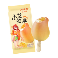 Barra de Helado de Mango con Etiqueta Personalizada OEM, Venta al por Mayor a Granel, Exportación, Fábrica de Postres Congelados