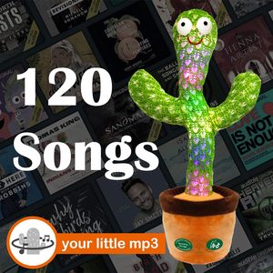 Parler chantant imitant Cactus en peluche lumière LED bébés tout-petits enfants jouets interactifs - Product Image 6