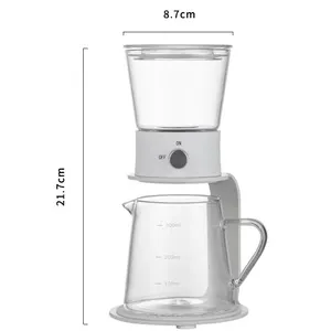 2023新设计的不锈钢过滤器自动硼硅酸盐玻璃茶壶