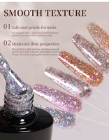 OEM ODM 25 couleurs Gel UV réfléchissant Gel pailleté Vernis à ongles Super brillant Gel pailleté Vernis à ongles Set