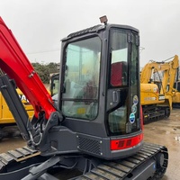 Excavatrice compacte sur chenilles Yanmar VIO55 d'occasion de 5,5 tonnes à queue zéro avec moteur à économie de carburant, accessoires et personnalisation disponibles