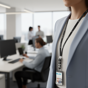 ILAN <b>Lanyard</b> 45Cm Rosa Accessory For ID Card - Product Image 3