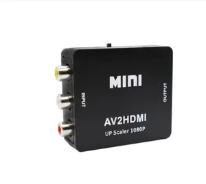 Zuverlässiger Lieferant Neu kommender AV zu HDMI HD Switch Cinch zu HDMI Audio-und Video konverter Unterstützung P-Anschluss PC zu TV HD PC zu TV