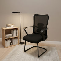 Chaise de conférence de bureau moderne en maille, très vendue, pour dirigeants et personnel, idéale pour les réunions scolaires, mobilier de bureau en gros