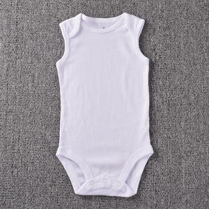 ชุดบอดี้สูทเด็กทารกฤดูร้อนปี 2026 เสื้อผ้าเด็กแรกเกิดแบบ unisex ชุดบอดี้สูทแขนกุดพิมพ์ลายผ้าฝ้าย 100% ชุดรอมเปอร์เด็กแบบเรียบ - Product Image 4