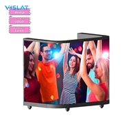 Écran LED en forme de U VISLAT pour DJ, intérieur/extérieur, P1.53, P2.5, P1.86, P2, écran LED numérique pour table de DJ, pour KTV et bar