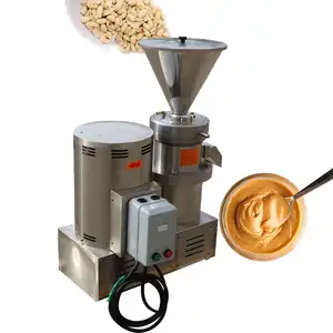 Commercial Electric Sesame Paste Making Machine Small Tahini Almond Cashew Colloid Mill Peanut Butter Making Machine