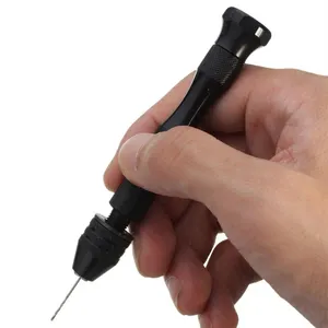 Micro-perceuse de précision professionnelle, outil à main en métal, Mini perceuse ensemble