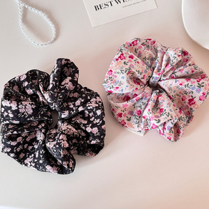 Élastiques à cheveux en gros, très élastiques, à motif floral, pour filles, pour queues de cheval hautes, style international - Product Image 1