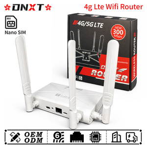 Router WiFi 4G LTE DNXT, Router WiFi 6 de 2.4GHz LTE Cat4, Punto de Acceso WiFi, Router 4G con SIM, Antena Plegable, CPE 4G para Oficina - Product Image 1