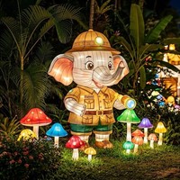 Décoration interactive de lanternes pour parc d'attractions Vivid, pour le Nouvel An, utilisation intérieure/extérieure, spectacle de lumière pour parc à thème