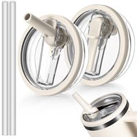 Couvercle anti-fuite avec paille rabattable de 40 oz, couvercle de remplacement pour gobelet Stanley, accessoires pour gobelets