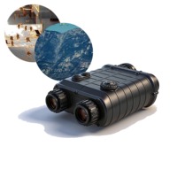 Jumelles de vision nocturne à fusion 4 modes PVS153, étanches IP67, reconnaissance IR 1000m, autonomie 6h, grossissement 2x, pour la sécurité des frontières