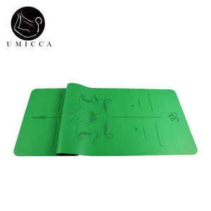 Pu Yoga Mat Cho Cộng Với Kích Thước Người Dùng Thêm Rộng 80Cm Không Cuộn Cạnh Nhiệm Vụ Nặng Nề 8Mm Dày - Product Image 2