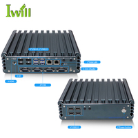 Ventas directas Core 12th Gen I5 Sistema operativo Linux Mini Pc 4HD 4COM Dual Lan Industrial Pc Workstation con arranque PXE