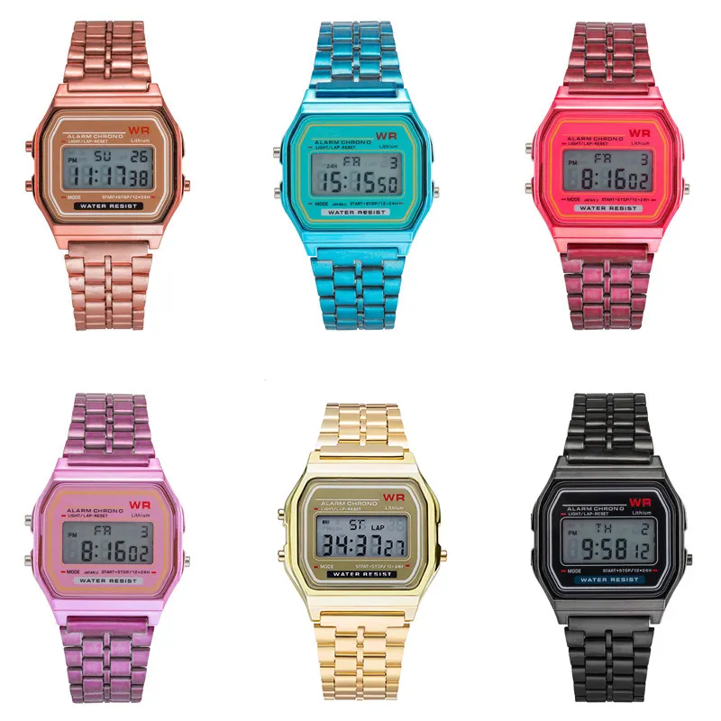 Amazon Hot Selling Classic Chrono Fashion Sports Digital Watches For Men Women Colorful Digital Watch