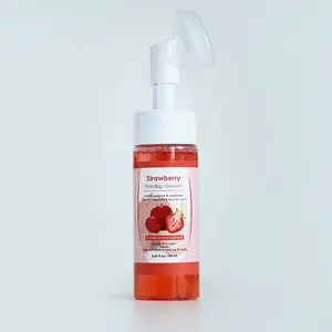 Wholesale Customization Skincare Moisturizing Cleanser Strawberry Foaming Mousse Face Cleanser