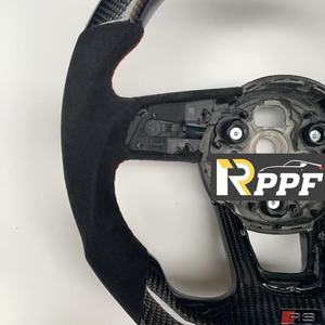 Volant en cuir et fibre de carbone véritable de haute qualité RPPF pour <span class=keywords><strong>Audi</strong></span> <span class=keywords><strong>Q2</strong></span> 2017-2019, vente en gros à prix réduit - Product Image 4