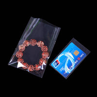 Sacs en carton personnalisés imprimés, jetables, avec fermeture autocollante, pour emballage de bijoux, perles, anneaux, colliers, sacs OPP, BOPP