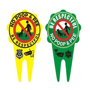 Tùy chỉnh làm bằng kim loại dấu hiệu/xin vui lòng được tôn trọng dấu hiệu/không có con chó pooping hoặc đi tiểu dấu hiệu - Product Image 2