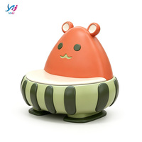 Siège enfant en forme de pastèque, moderne, sculptural, en fibre de verre, durable, écologique, pour loisirs, salle à manger, chambre, salon, appartement, maison, bureau