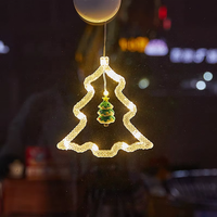 Ramadan Eid Vorhang-Lichterkette Saugnapflampe Feenlichterkette für Innenräume Fenster Schlafzimmer Festival-Dekoration Geschenk