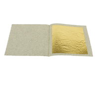 Feuilles de feuilles dorées comestibles 24k, 4x4 cm, de haute qualité pour décorations alimentaires, soins de la peau, pièces