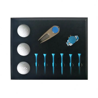 Coffret cadeau personnalisé avec logo, tees de golf, marqueurs de balle, ensemble cadeau de golf en caoutchouc, accessoires de golf