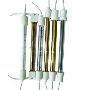 Fabrikant Groothandel 350Mm 1500W Halogeen Infrarood Verwarming Lampen Verwarming Buisvormige Lamp 2kw Voor Poeder Coating Oven