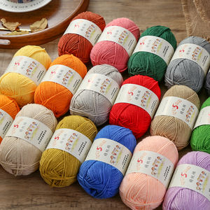 Yüksek kalite 5 stok süt pamuk el dokuma iplik % 60% pamuk 40% akrilik lifler moda karışımlı iplik - Product Image 6