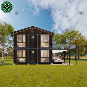 Cabaña Contenedor Expandible de Dos Niveles, Casa Prefabricada de Acero, Plataforma Grande, Escalera, Camping Panorámico, Villa de Vacaciones en el Bosque - Product Image 3