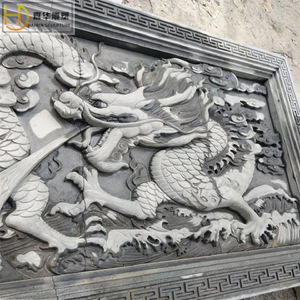 Jiahua Sculpture <b>Stone</b> Relief White Marble Chinese Style Courtyard Wall Art Deep Carving <b>Landscape</b> Decor - Product Image 3