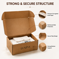 Boîte d'expédition en carton ondulé personnalisée, papier kraft de luxe pour l'expédition de vêtements, boîtes personnalisées avec logo pour l'emballage de cosmétiques, pour l'expédition