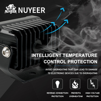 Nouvelle arrivée, lampe de travail LED Baja Light 20W, carrée, étanche, antibrouillard, avec interrupteur, universelle pour moto/vélo/voiture, projecteur