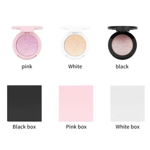 <span class=keywords><strong>Bronzer</strong></span> et illuminateur pressés pour le visage, 5 couleurs, sans logo, texture crème poudrée, maquillage visage effet scintillant - Product Image 3