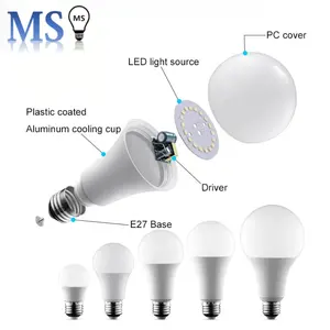 Best Selling Indoor Lighting LED Bulb 220V China LED Bulb with Aluminum Plastic Lamp Body AC Power Supply for Residential Use