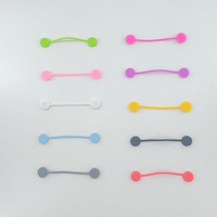 Organisateur et enrouleur de câbles magnétique créatif en silicone avec clip de rangement de 11 cm pour câbles de données - Modèle FS-25