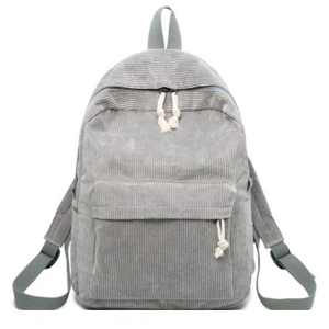 Zaino Scolastico <span class=keywords><strong>Femminile</strong></span> in Velluto a Coste, Zaino a Righe per Ragazze Adolescenti, Zaino per Bambini, Mochila Mujer - Product Image 3
