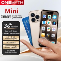 ONEMYTH M16 PRO, Mini Teléfono Inteligente Android 10.0, Pantalla de 4.0'', 2GB de RAM, 16GB de ROM, Doble SIM, Play Store, 3G, Teléfono Móvil Pequeño