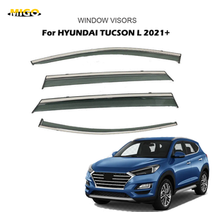 Visera para Ventana de Puerta de Coche para HYUNDAI <span class=keywords><strong>TUCSON</strong></span> L <span class=keywords><strong>2021</strong></span>+ Distancia Entre Ejes Larga, <span class=keywords><strong>Accesorios</strong></span> Exteriores, Deflectores de Sol y Lluvia, Protectores de Viento - Product Image 2
