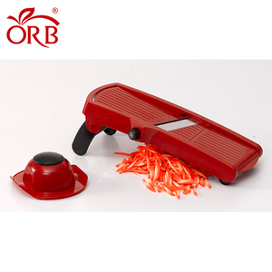 Muestra <span class=keywords><strong>gratis</strong></span> Útil Cocina cuchillas ajustables mandoline cortador de verduras naranja Col cortadora - Product Image 3