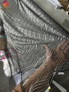 Tela de Tul con Lentejuelas Brillantes y Metálicas con Patrón de Rayas de Zebra, en Oferta, a Bajo Precio y en Existencia, para <span class=keywords><strong>Vestidos</strong></span> - Product Image 3